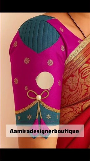 latest🔥👌❤️beautiful designer sleeve designerback blouse neck #stitchboutique#stitchwork #stitchlover