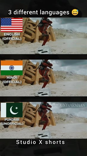 Deadpool in 3 Languages 😂 | English vs Hindi vs Punjabi Dub