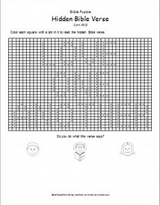 Bible Puzzle: Hidden Bible Verse - John 15:12 - Ministry To Children