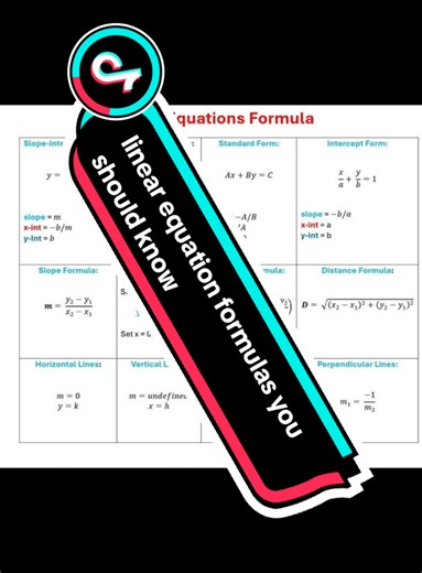 Key Linear Equation Formulas to Know