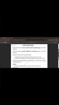 HTML Part 5 | HTML Attributes & Anchor Tag Explained | href, target, title | Beginner Friendly #html