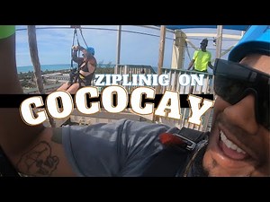 We tried the Zip Line on Coco Cay | Royal Caribbean Vlog | (3 Ziplines, One Crazy Ride!)