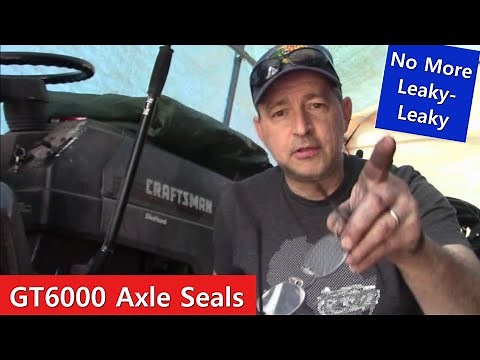 How to Replace Axle Seals on a Craftsman Tractor (GT6000, and others)