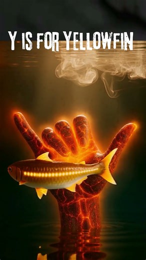 🔥 Y – Lava Hand Series | Y is for Yellowfin 🐟