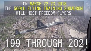 1.2K views · 26 reactions | Join the 12th Flying Training Wing (Official) as we celebrate the 45th Freedom Flyer Reunion March 22-23 at Joint Base San Antonio-Randolph! Watch this video to see what the 560th Flying Training Squadron has planned for our well-deserved United States Air Force heroes! Click the following link to read our list of events: https://go.usa.gov/xQxx4 | Joint Base San Antonio | Facebook