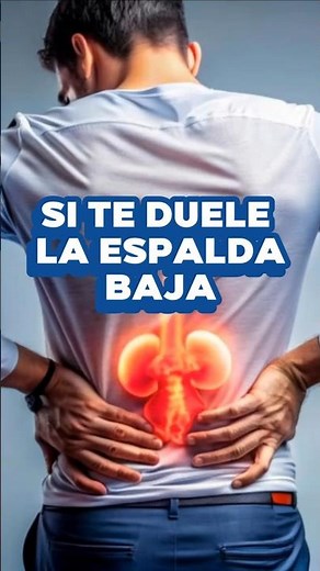 ⚠️ ¿Te duele la espalda baja y no sabes por qué? #salud #espalda #nefrologia