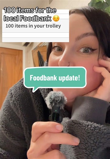 Foodbank Update: 100 Items Donated for Families