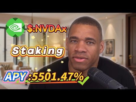 💸 I started earning passive income from Solana NVDAx staking! 5501.47% APY returns are incredible!