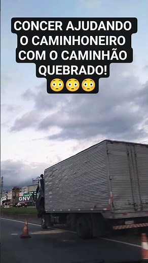 CONCER HELPING THE TRUCKER WITH THE BROKEN TRUCK #shorts #shortvideo #youtubeshorts #stock