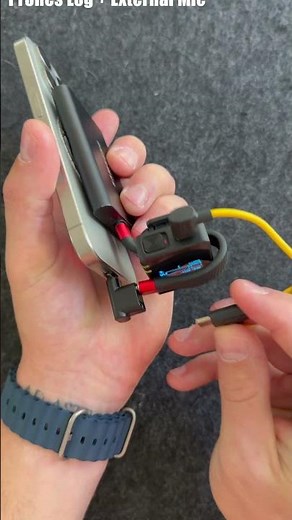 How To Record ProRes Log With An External Mic On The iPhone Pro