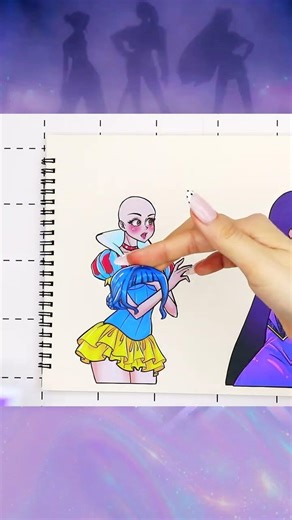 Disney HUNTRIX Snow White ZOEY vs Twin Evil Queen Zoey #kpopdemonhunters #snowwhite #disney #sticker