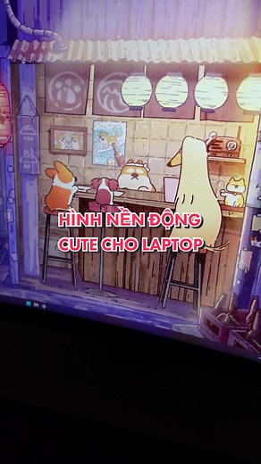 Hình nền động cute cho laptop