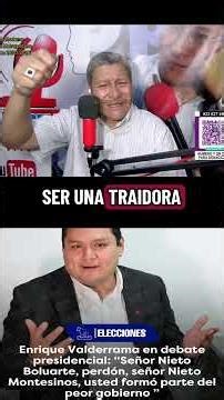 Quique Valderrama of the APRA party was attacked by Nieto Montesinos, in response to a barb from ...