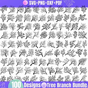 High Quality Tree Branch SVG Bundle, Tree Branch Dxf, Tree Branch Png, Tree Branch Vector, Tree Branch Clipart, Branches Svg, Tree Graphic - Etsy