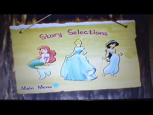 dvd menu walkthrough Disney princess stories volume 3 UK DVD 2006