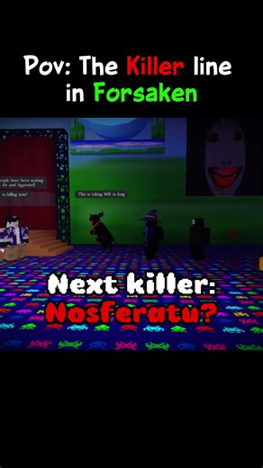POV: Nosferatu just skipping the killer line😭😭 || #roblox #forsaken #fyp