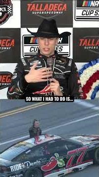 Carson Hocevar on how he celebrated Talladega win while hanging outside of car