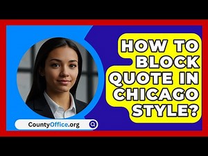 How To Block Quote In Chicago Style? - CountyOffice.org