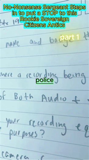 No-Nonsense Sergeant Steps in to put a STOP to this Rookie Sovereign Citizens Antics #police #fypシ #bodycam #cops #policevideos