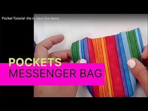 Messenger Bag Project-Step 7 Pocket in Class Tutorial