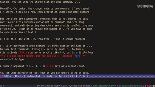 Emacs Tutorial