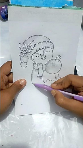 Simple & Cute Christmas Drawing | Easy Art Idea for Beginners
