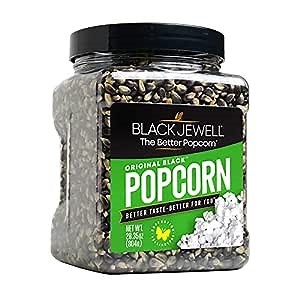 Amazon.com: Black Jewell Unpopped Popcorn Kernels, Original Black, 28.35oz (Pack of 2)