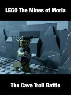 LEGO The Mines of Moria - Cave Troll Battle #lotr #fellowshipofthering #lego #khazaddum