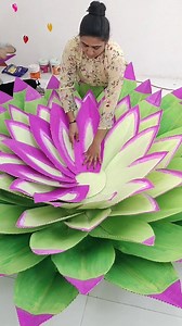 1.8M views · 10K reactions | Biggest flower making from cardboard #flower #cardboard | Hetal's Heart | Facebook