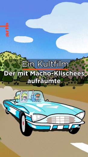 🤔 Ratet mit: Welchen Kultfilm aus den Neunzigern zeigen wir heute Abend im TV und jetzt schon in der Mediathek? Schreibt eure Ideen gerne in die Kommentare. Im Video findet ihr alle Hinweise: Ein mandelgrünes Cabrio, zwei starke Frauen und ein Roadtrip durch den wilden Westen. 🤠 Na, habt ihr die Lösung? ➡️ Den Film und eine begleitende Doku findet ihr jetzt online! Und heute ab 20h15 im TV. | Arte