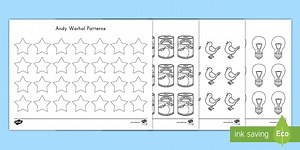 Andy Warhol Patterns Worksheet