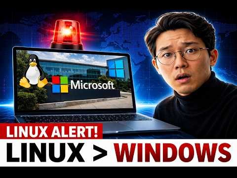 "Microsoft Runs More Linux Than Windows — And They Admitted It"
