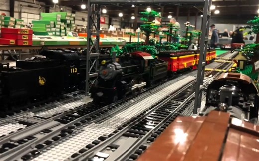 LEGO train layout at the 2024 Timonium train show!!