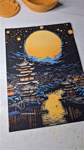 Scratch Art 😍🤗🖤 #easytutorial #artshorts