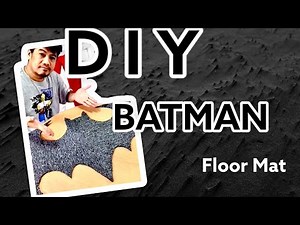 DIY Batman Floor Mat #hellokapwatao #batman #thebatman #diy