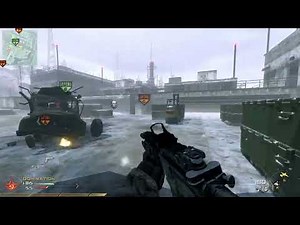 MW2 (2009) Domination w/Bots 4v6 Random Difficulty - Sub Base - M4A1- AC130 - No Commentary Gameplay