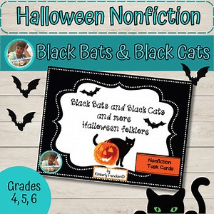 Halloween Folklore Nonfiction Reading Comprehension Task Cards