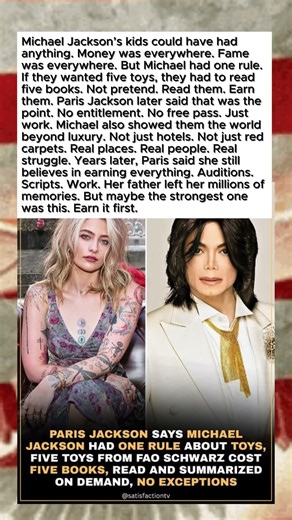 Michael Jackson Had Millions… But His Kids Had To Earn Every Toy #Shorts