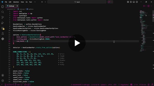 #computervision #python #mediapipe #opencv #aiprojects #handtracking #gesturecontrol #humancomputerinteraction #learningbybuilding | Muhammad Abdullah