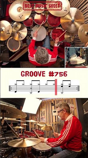 🥁 Drum Beat for Beginners #756 | Easy Drum Beat #756 | Learn Drum Beat | How to Play Drum Beat