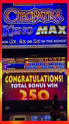 5-Spot Bonus Trigger on Cleopatra KENO Max! #kenonation #keno #slot