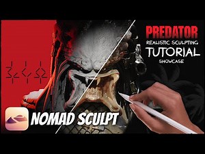 Making of Predator Advanced TUTORIAL for NomadSculpt (Showcase)
