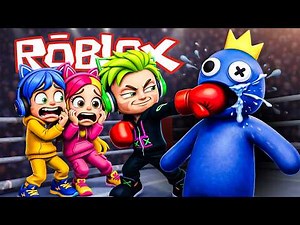 MY DAD SAVED ME FROM THE BLUE DROOLING GUY! Rainbow Friends ROBLOX (Alec GO! #blox)