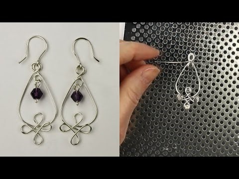 Celtic Knot Artistic Wire Jig Earrings Tutorial