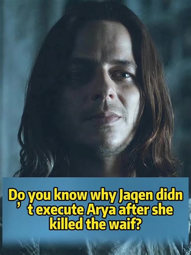 Do you know why Jaqen didn’t execute Arya after she killed the waif?#fyp #tvshow #gameofthrones #usa #arya