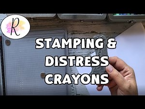 Stamping With Tim Holtz Distress Crayons & Archival Ink | So Fun | Cool Effect | You Need To Try It