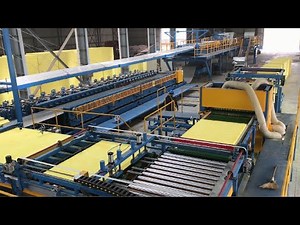 Rock wool sandwich panel production line