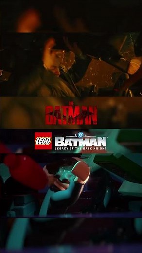LEGO Batman - Penguin Chase Scene LEGO vs Film Comparison #legobatman #lego #gaming #shorts #batman