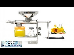 VEVOR Manual Oil Press Stainless Steel Oil Press Machine Nut and Seed Review