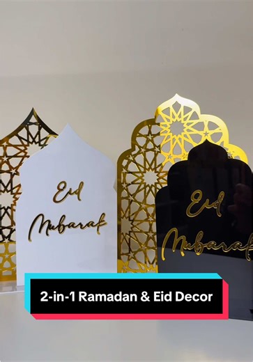 2-in-1 Acrylic Decor for Ramadan & Eid